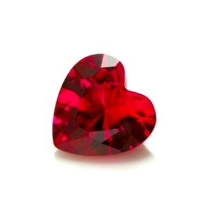 1ct heart shaped ruby